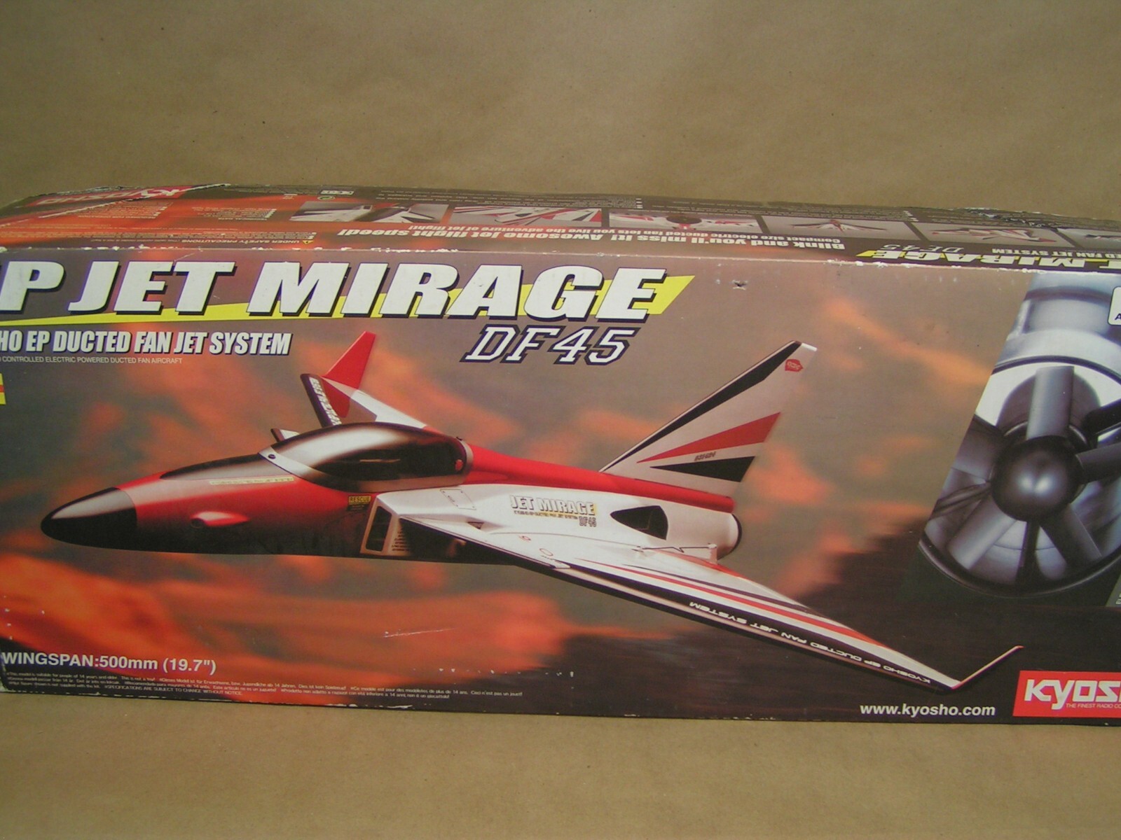 NEW Kyosho EP Jet Mirage DF45, ARF, brushless fighter jet, manual, decals, box NEW Kyosho EP Jet Mirage DF45, ARF, brushless fighter jet, manual, decals, box