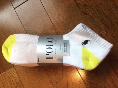 Polo by Ralph Lauren Variety NEW 8 pairs of Athletic Socks White Multi men's