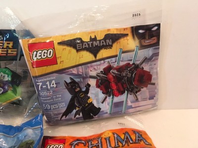 LEGO Polybag Lot 30522 Batman Phantom 30303 Joker Car 30347 City 30264 Ninjago