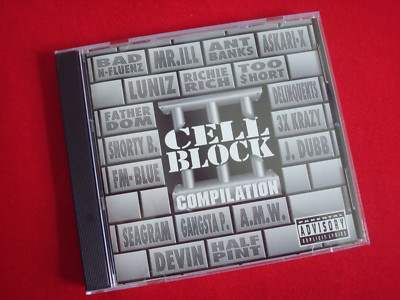 Cell Block (NEW-Opened SUPER RARE 1st PRESS CD) 3xKrazy, Bad-N-Fluenz, Too Short