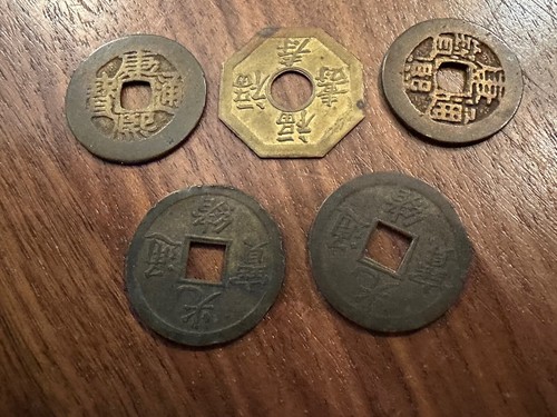 Vintage China Hexagonal Token Lot Various Mixed | eBay