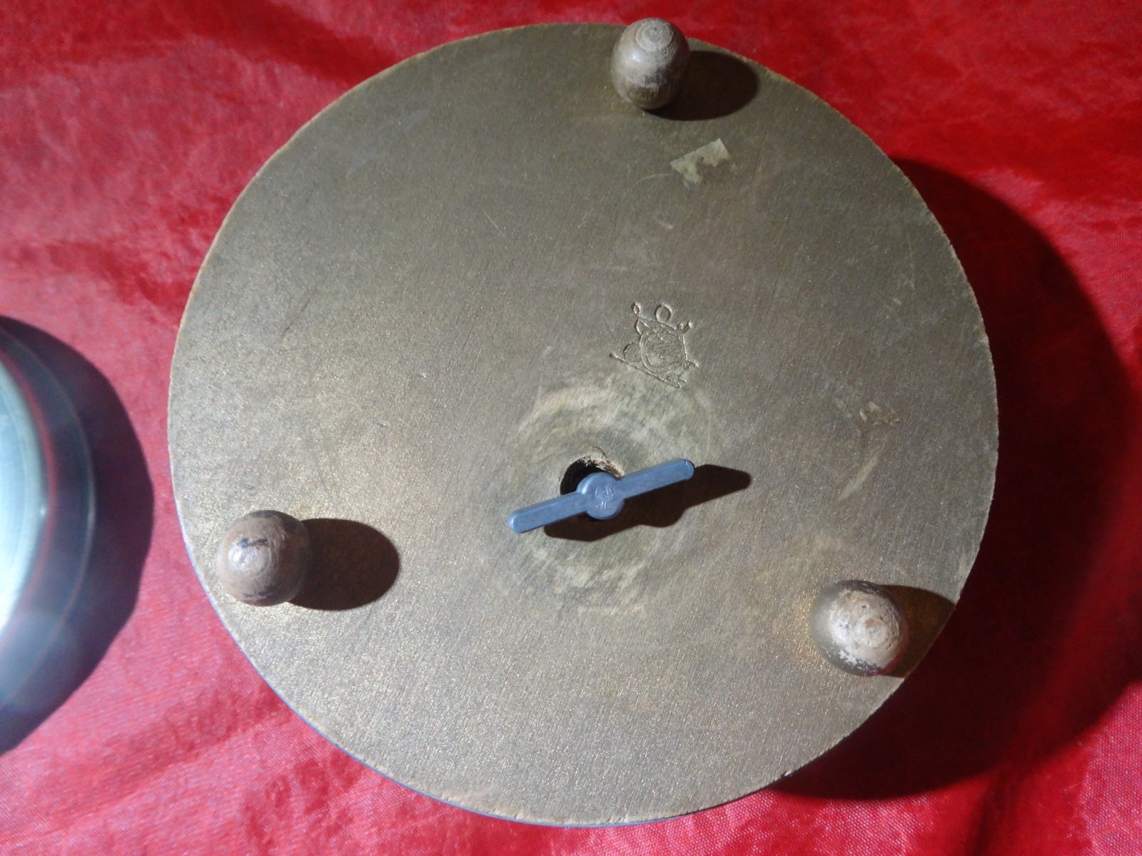 Music Jewelry Box Round Wind Up Vintage