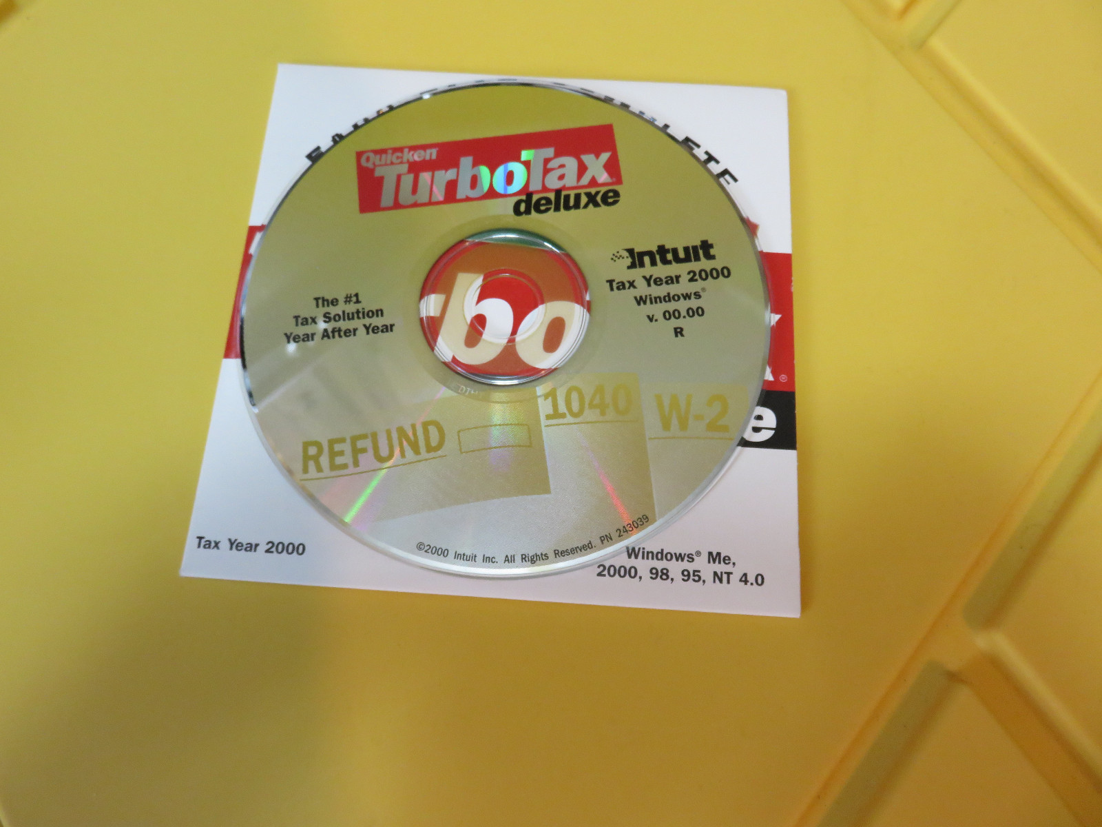 Intuit Turbotax Deluxe Tax Year 2000