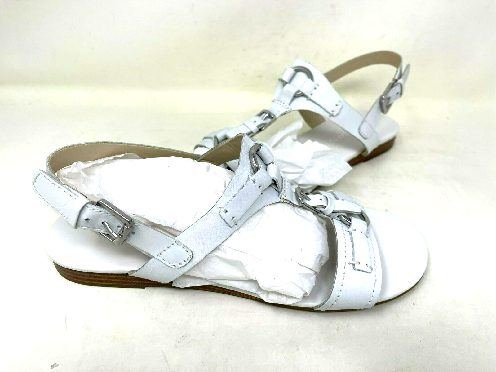 Franco Sarto Women s L Gili Leather Fashion Sandals White