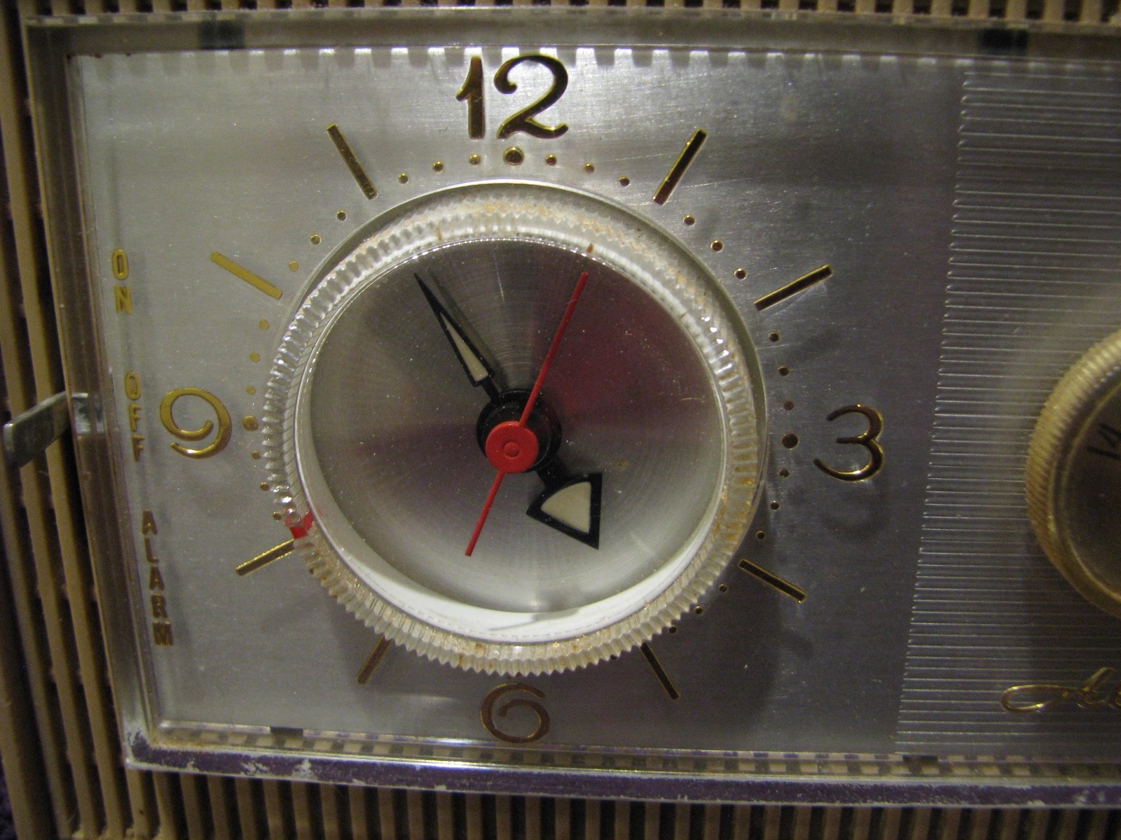 Rare / Vintage 1958 ZENITH Royal 850 ALL Transistor CLOCK RADIO  Parts / Repair