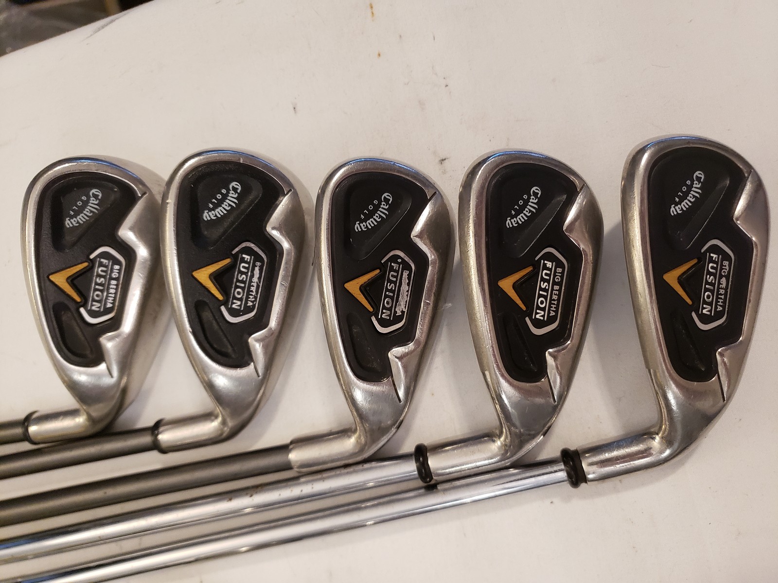 Used Callaway Big Bertha Fusion Iron Set (4-PW, AW, SW, LW) 10 Irons - UniFlex