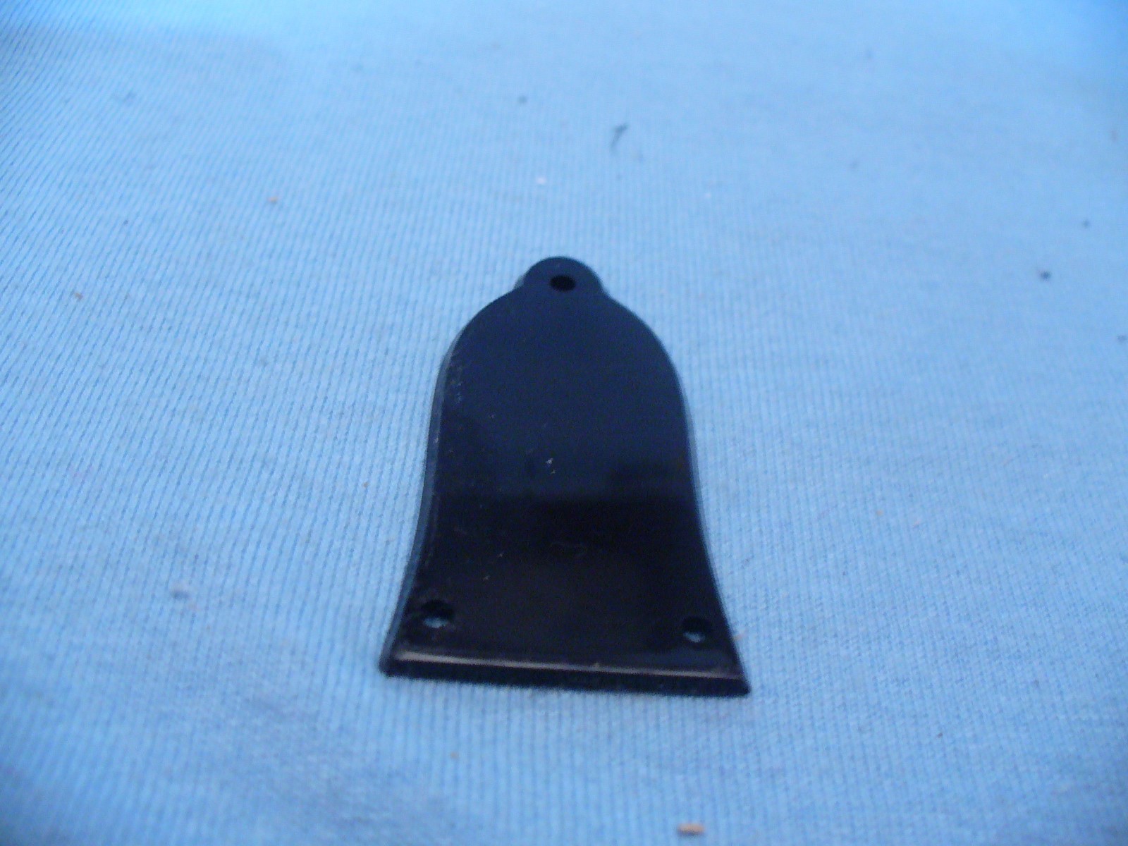 BLACK BELL SHAPE TRUSS ROD COVER  FOR GUITAR NECK 3 HOLE L/P S/G USA SHIPPING !