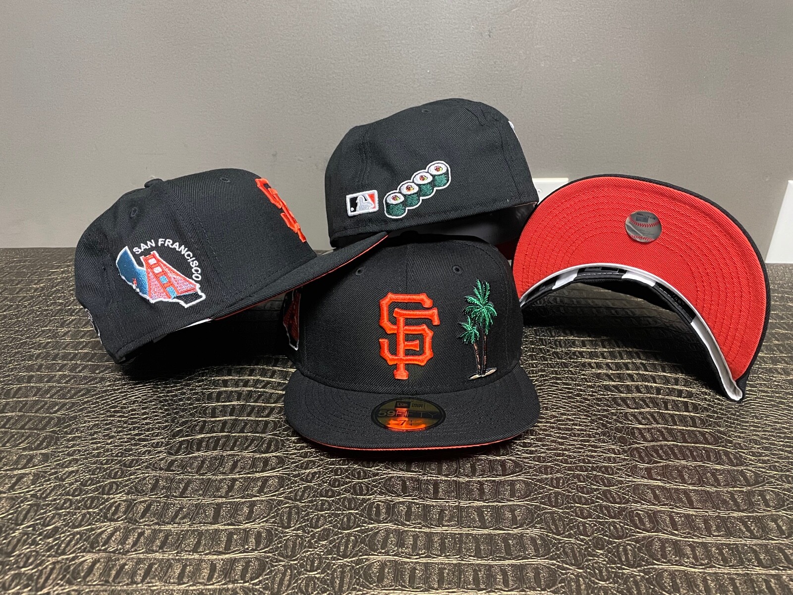 特価商品  NEW ERA 59Fifty Custom Patch Bridge Giants Francisco San 応援グッズ