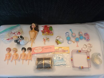 Lot of Vintage Cake Toppers, Some Used, Some New, See Description 