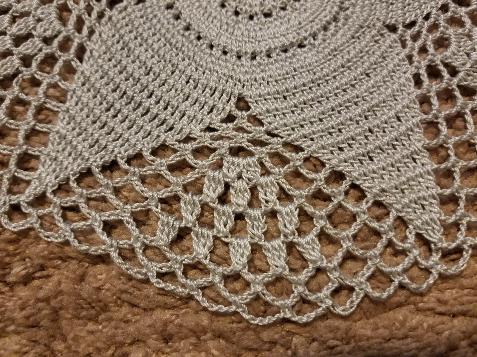 Silver Star Doily.  Home Decor