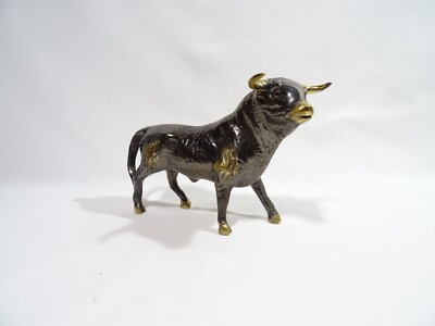 TAUREAU EN BRONZE STATUE SCULPTURE ANIMALIERE BRONZE BULL STIER BRONZE