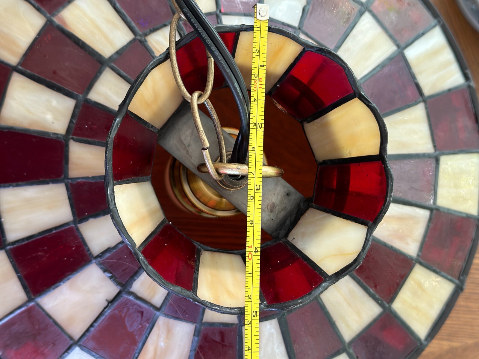 OMG MINI 12" *Plug-in* Pizza Hut Tiffany Style Ceiling Lamp FREE SHIPPING!!