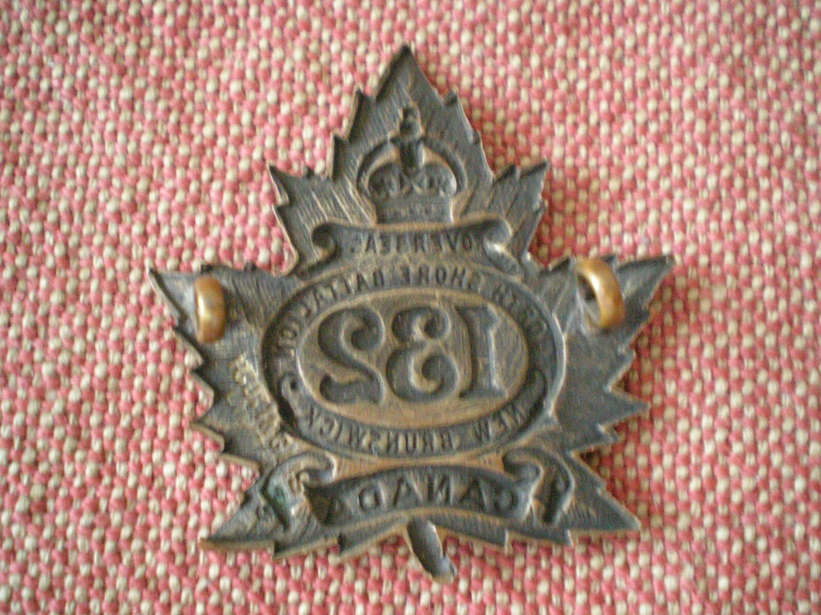 WW1 CEF 132nd North Shore Canadian Infantry Battalion Cap Badge by Inglis