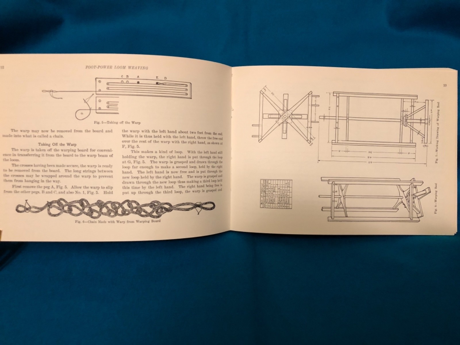 Weaving with Foot-Power Looms Instructional Book Edward F. Worst Softcover