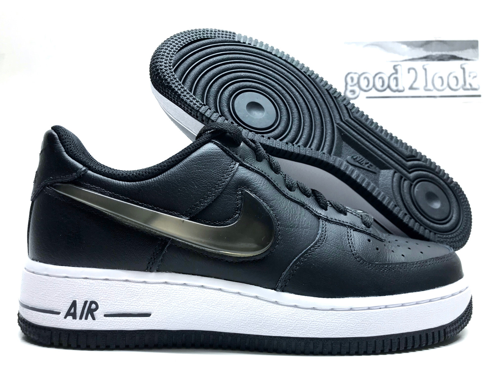 [NIKE]♠Nike エアフォース 1 '07 low se casual shoes NIKE AIR FORCE 1 LOW ID BLACK/WHITE-BLACK SIZE MEN'S 7