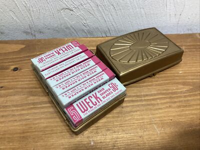 Vintage Weck Hair Shaper Blades NOS 12 boxes of 5 blades stainless new