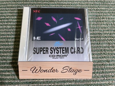PC Engine CD SUPER SYSTEM CARD Ver.3.0 Unused CD-ROM2 NEW