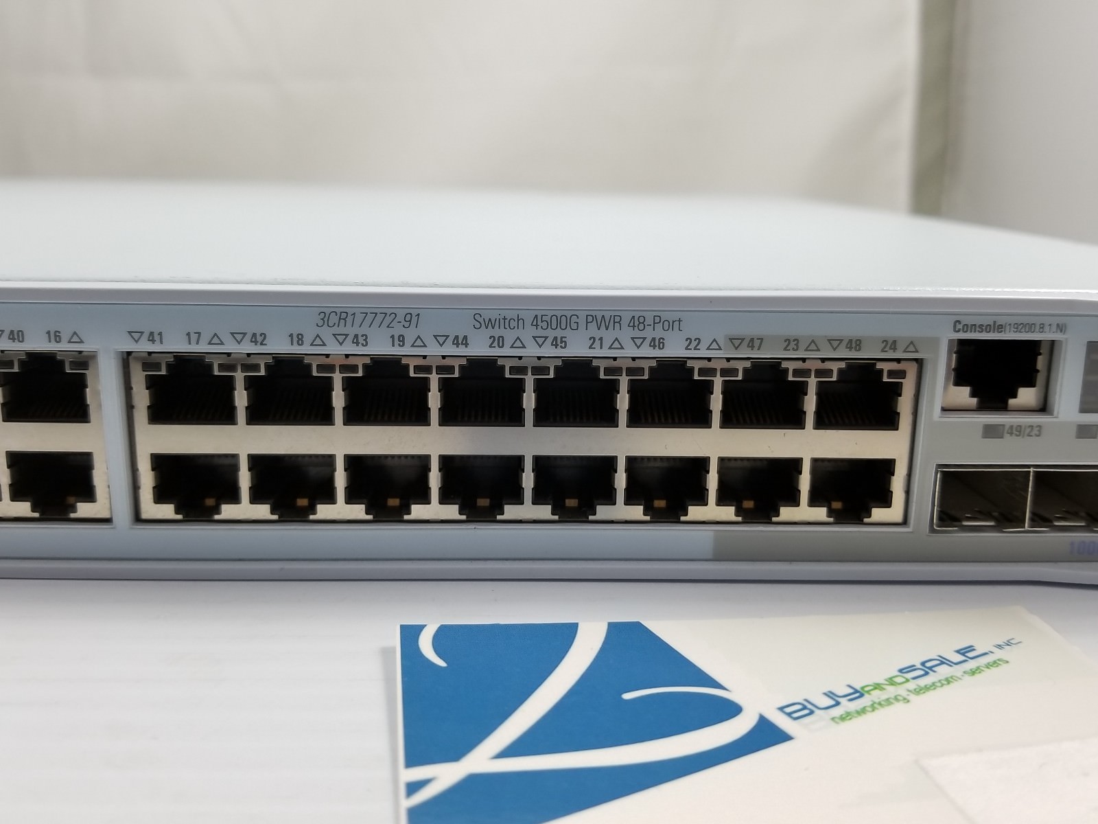 3COM 3CR17772-91 4500G PWR 48-PORT GIGABIT POE SWITCH
