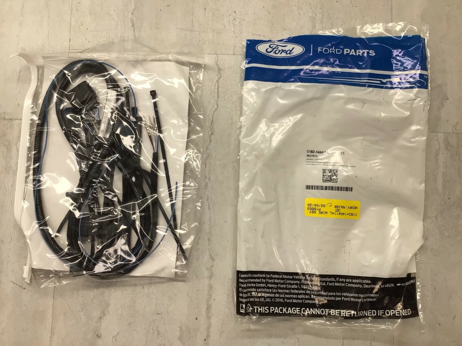 2015-2019 Ford Fiesta OEM Engine Coolant Wiring Loom Kit C1BZ-14A411-L