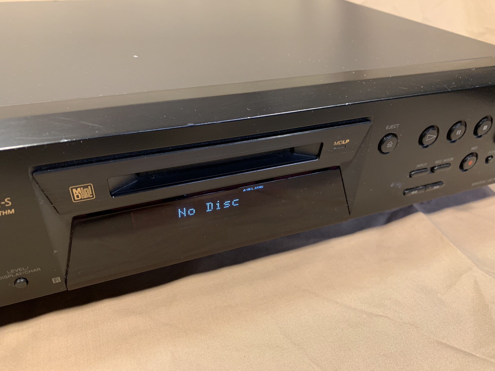 SONY Mini Disc Deck MDS-JE480 Player Recorder Audio Digital ATRAC MDLP TESTED!