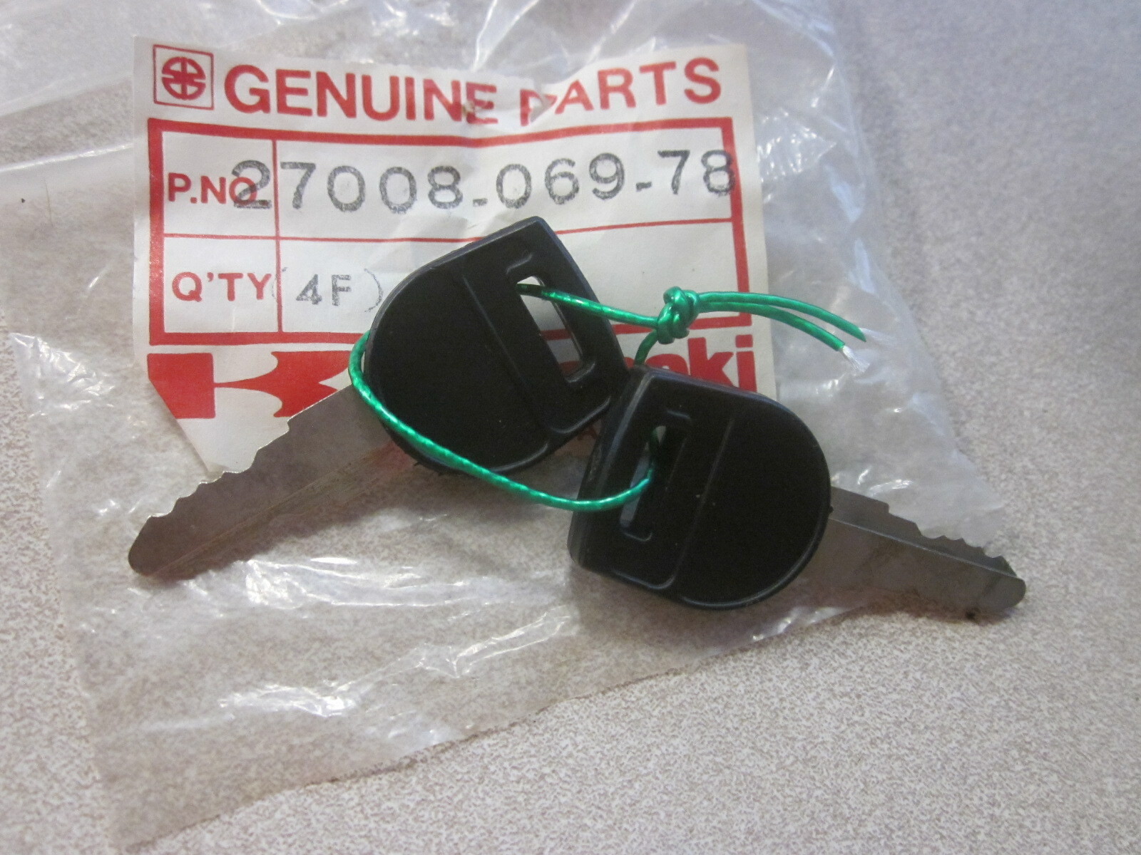 NOS Kawasaki #778 Key Set 1977-1978 KZ1000 27008-069-78 | eBay