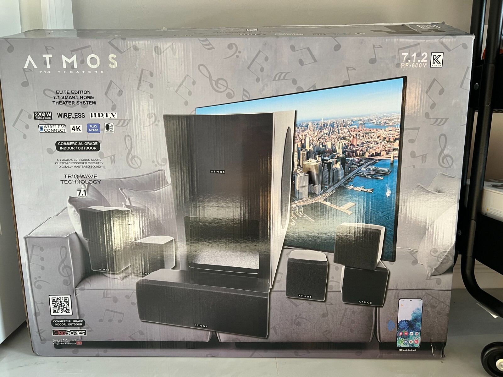 Домашний кинотеатр Dolby Atmos Home Theater System 7.1.2 2200w 600m ...