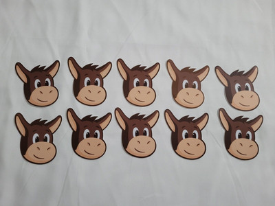 Donkey Die Cut Vinyl Stickers 3in New Lot of 10 Sticker Mule Decal Gift