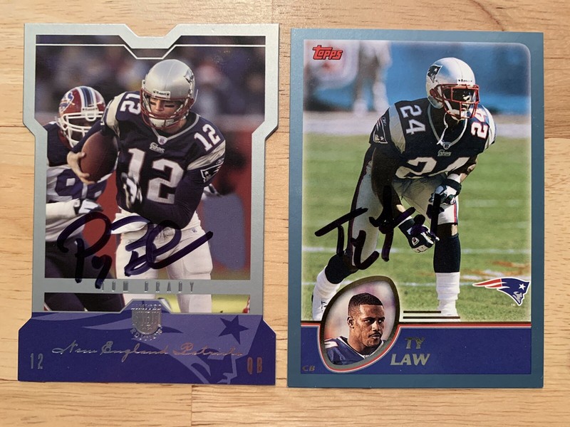 ty law autographed jersey