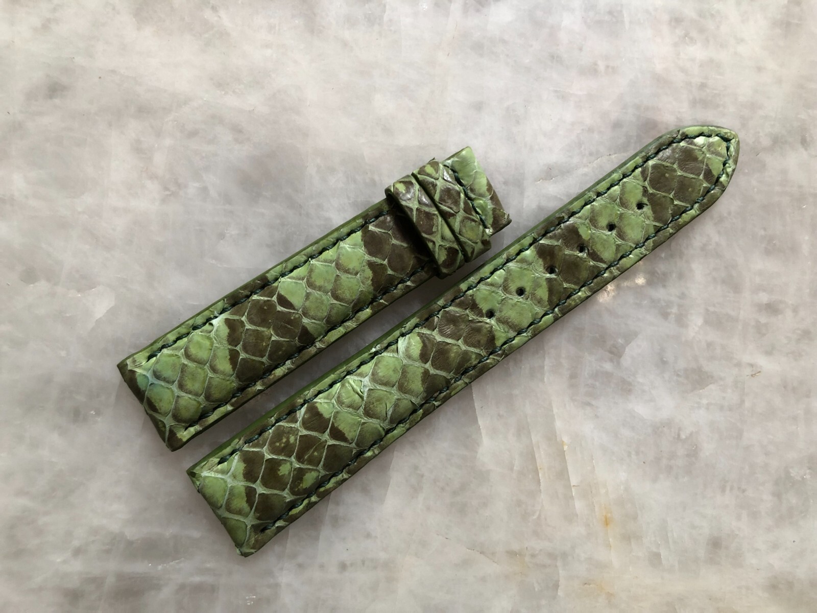 18mm/16mm Python Print Leather Watch Strap Band | eBay
