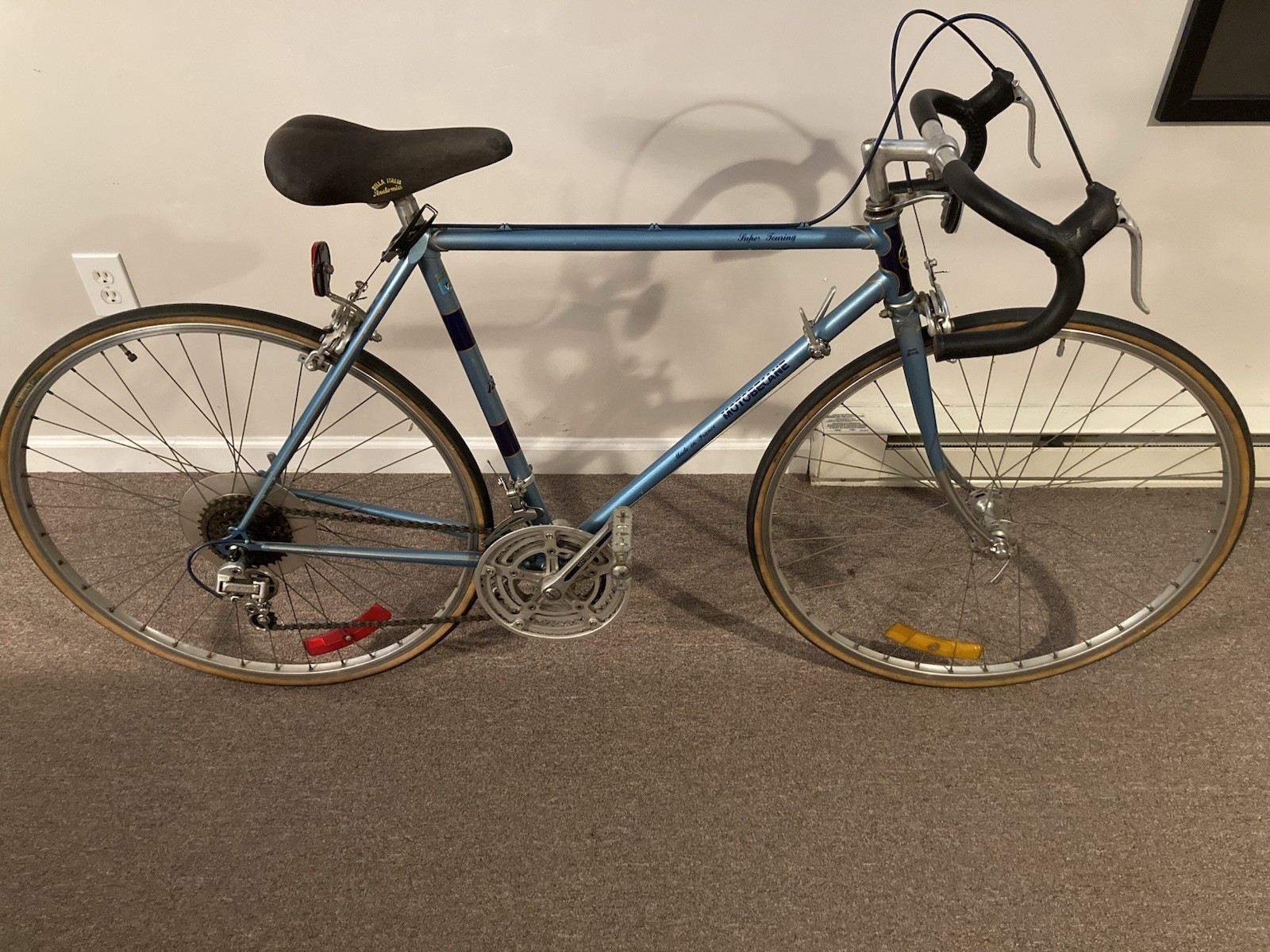 希少！MOTOBECANE モトベカン　ランドナー　ビンテージ ロードバイク 輸入品】 MOTOBECANE ヴィンテージ自転車 ホワイト ロードバイク