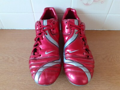 Nike Total 90 Shift Football Boots UK8 Red Silver RARE SG eBay