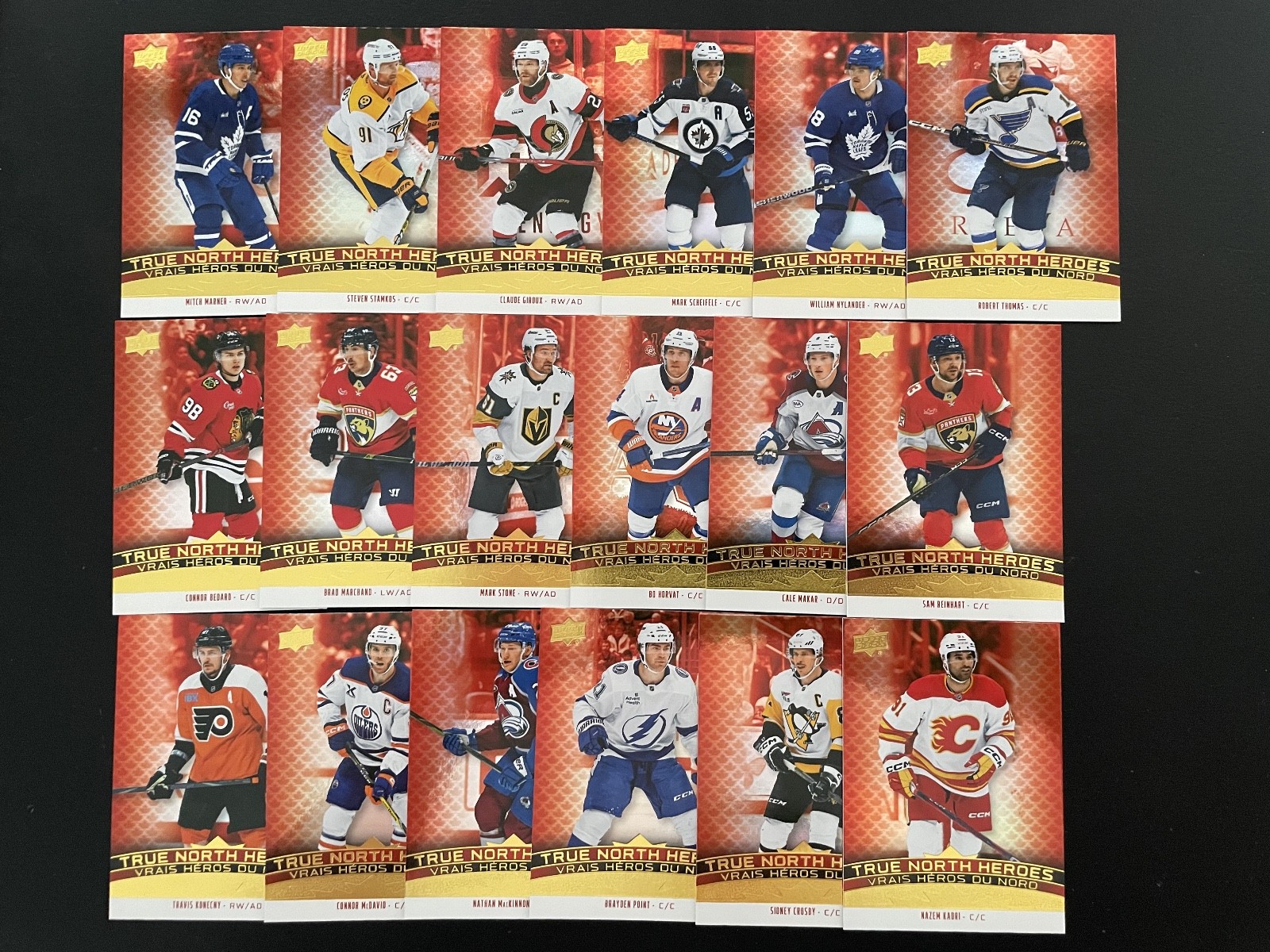 2025 Upper Deck True North Heroes Set Robert Thomas Mark Scheifele Set Of 18