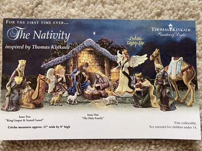THOMAS KINKADE STAR OF HOPE NATIVITY COLLECTION HAWTHORNE VILLAGE BRADFORD  