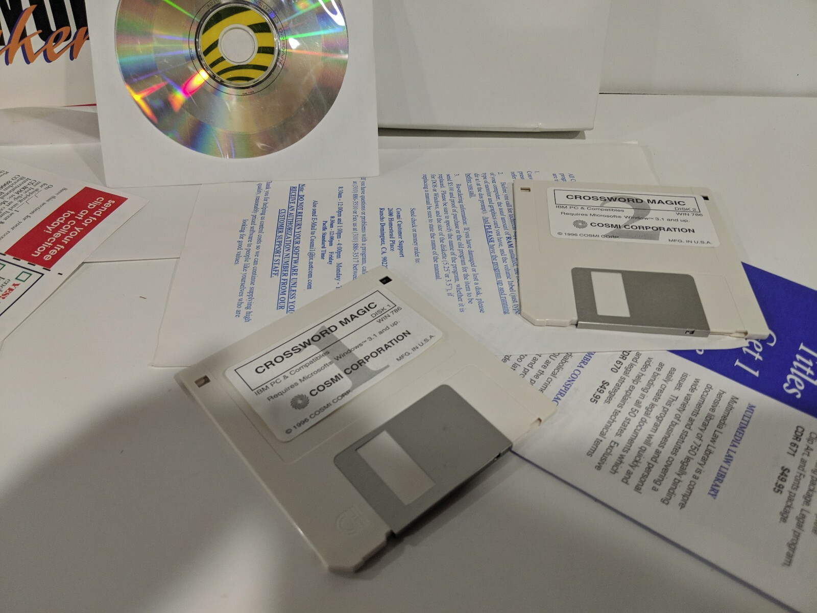 Swift Crossword Maker Platinum For Windows 95 PC CD-ROM 3.5 Disk