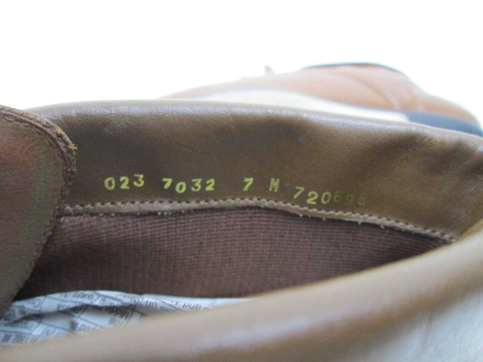 Vintage 80's Brown Leather Womens 7 HUNT CLUB Cuffed Lace-Up Ankle Boots Pointy