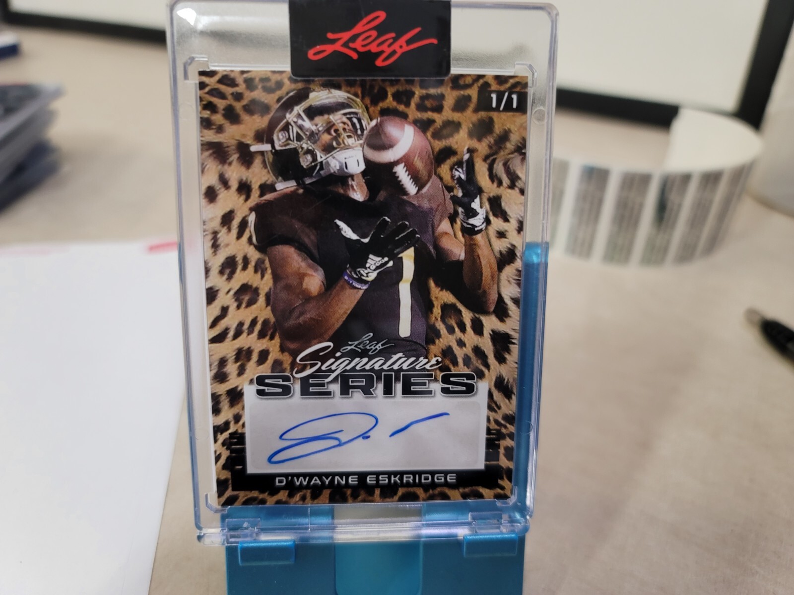 2022 Leaf Signature Series 1/1 One of One Dwayne Eskridge