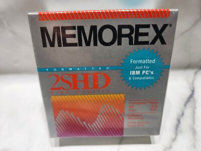 Memorex 10 Pack 3.5'' 2SHD Double Sided High Density Disks New and Sealed