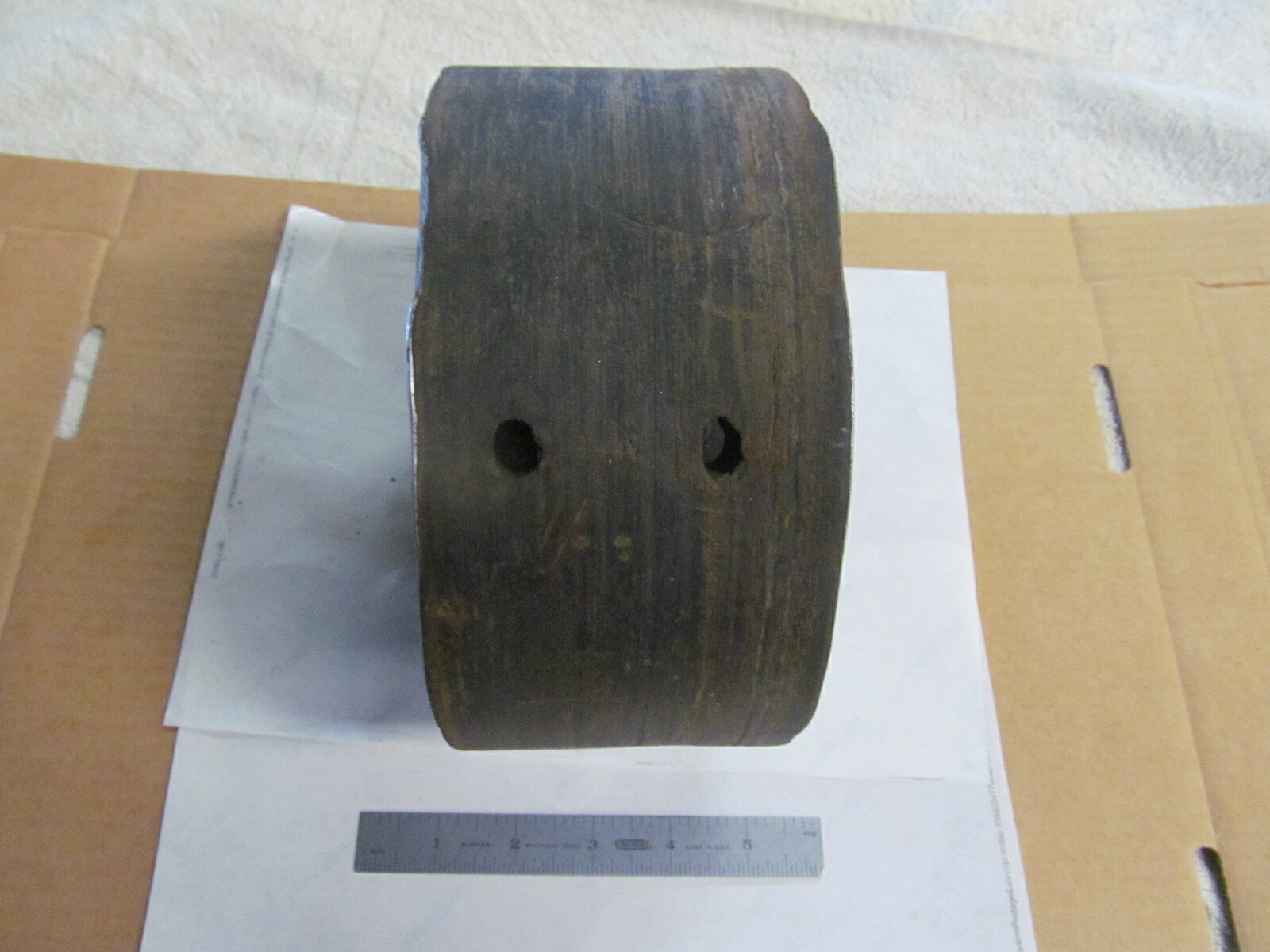 VINTAGE FLAT BELT PULLEY, 7-1/2