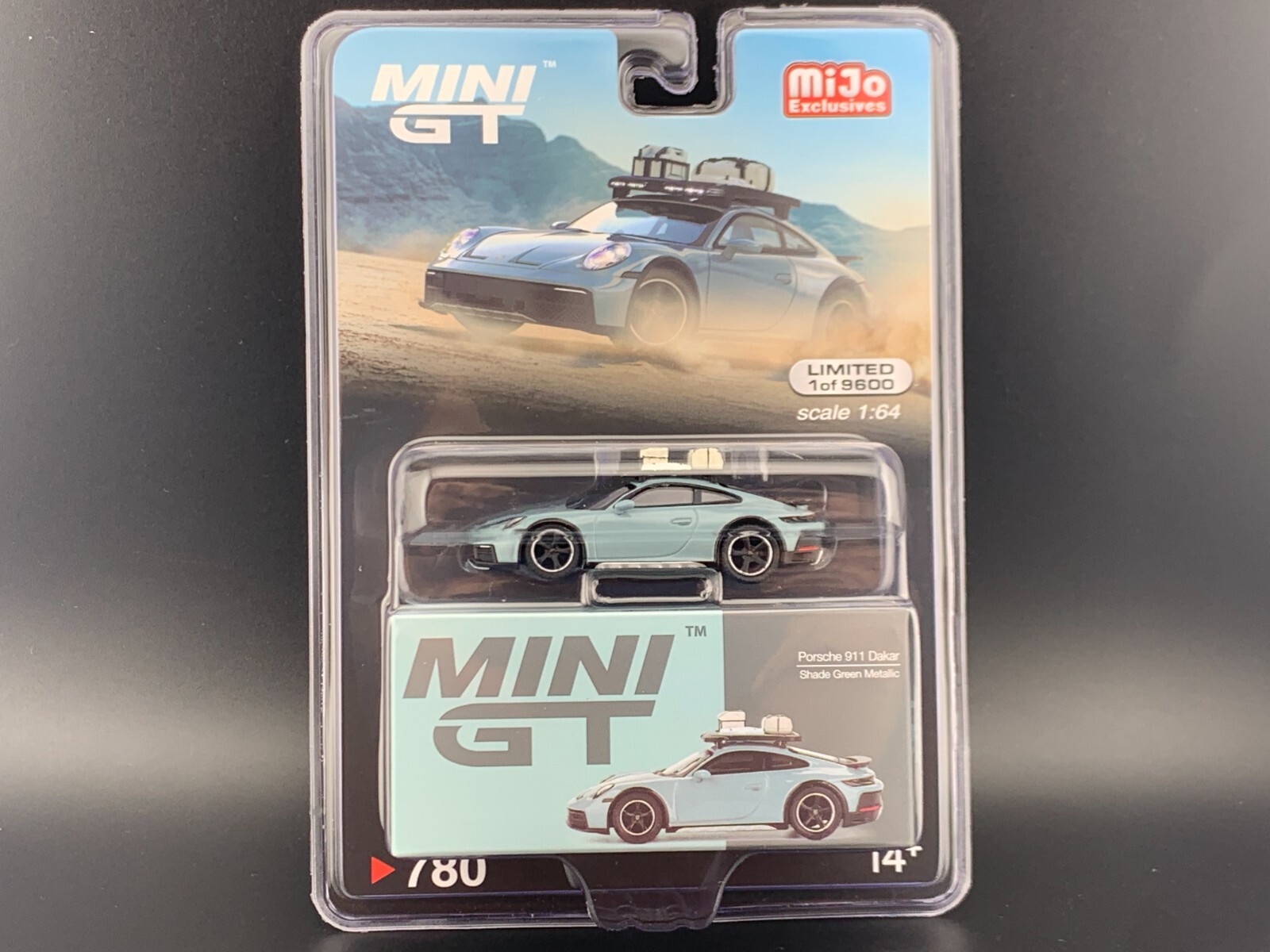Mini GT Porsche 911 Dakar Shade Green Metallic MGT00780 1/64