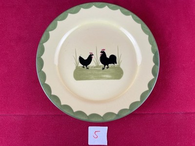 Zeller Keramik - Hahn und Henne -  1 Kuchenteller / Frühstücksteller 21 cm TOP