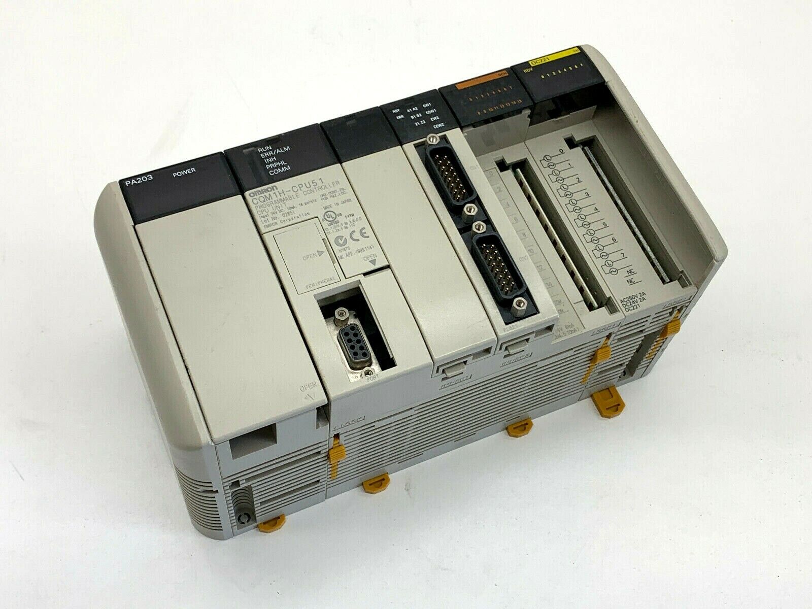 Omron CQM1H-CPU51 Programmable PLC Controller CPU with PA203 Omron CQM1H-CPU51 Programmable PLC Controller CPU with PA203