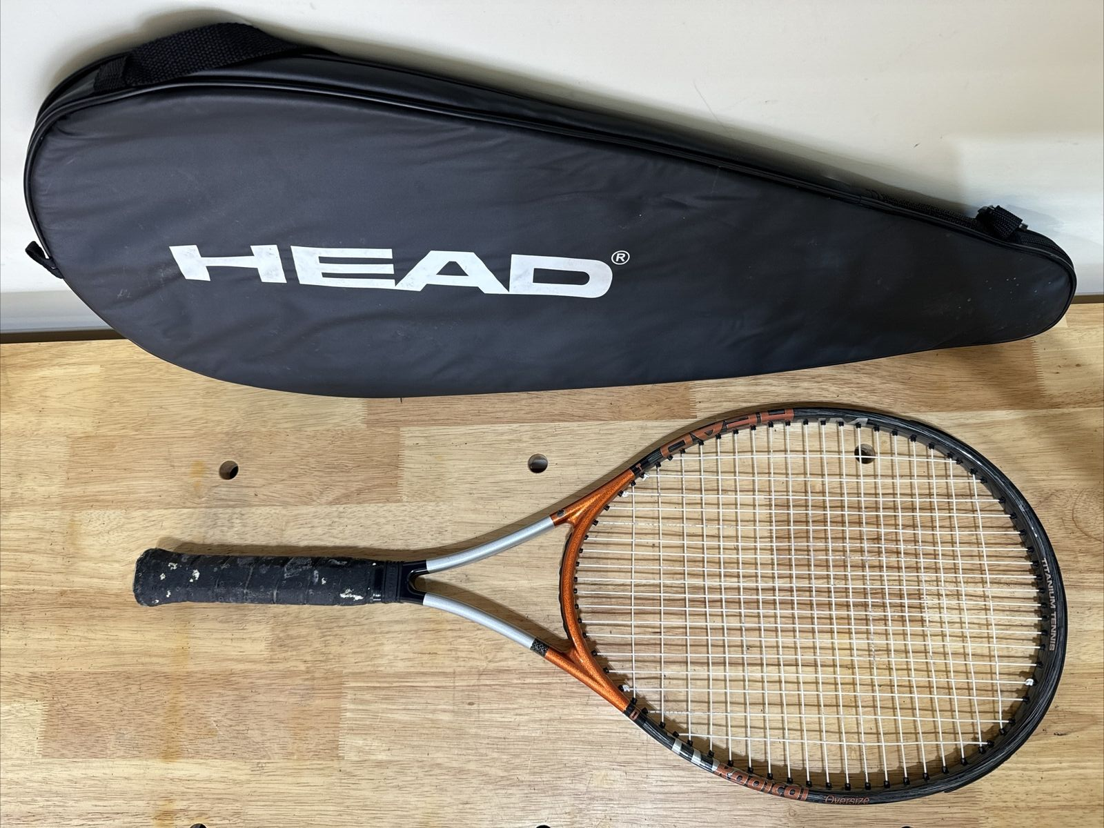【売り切り御免！】 Head Ti Radical Tennis Racquet Titanium Oversize 4 1/2” Made ラケット(硬式用)