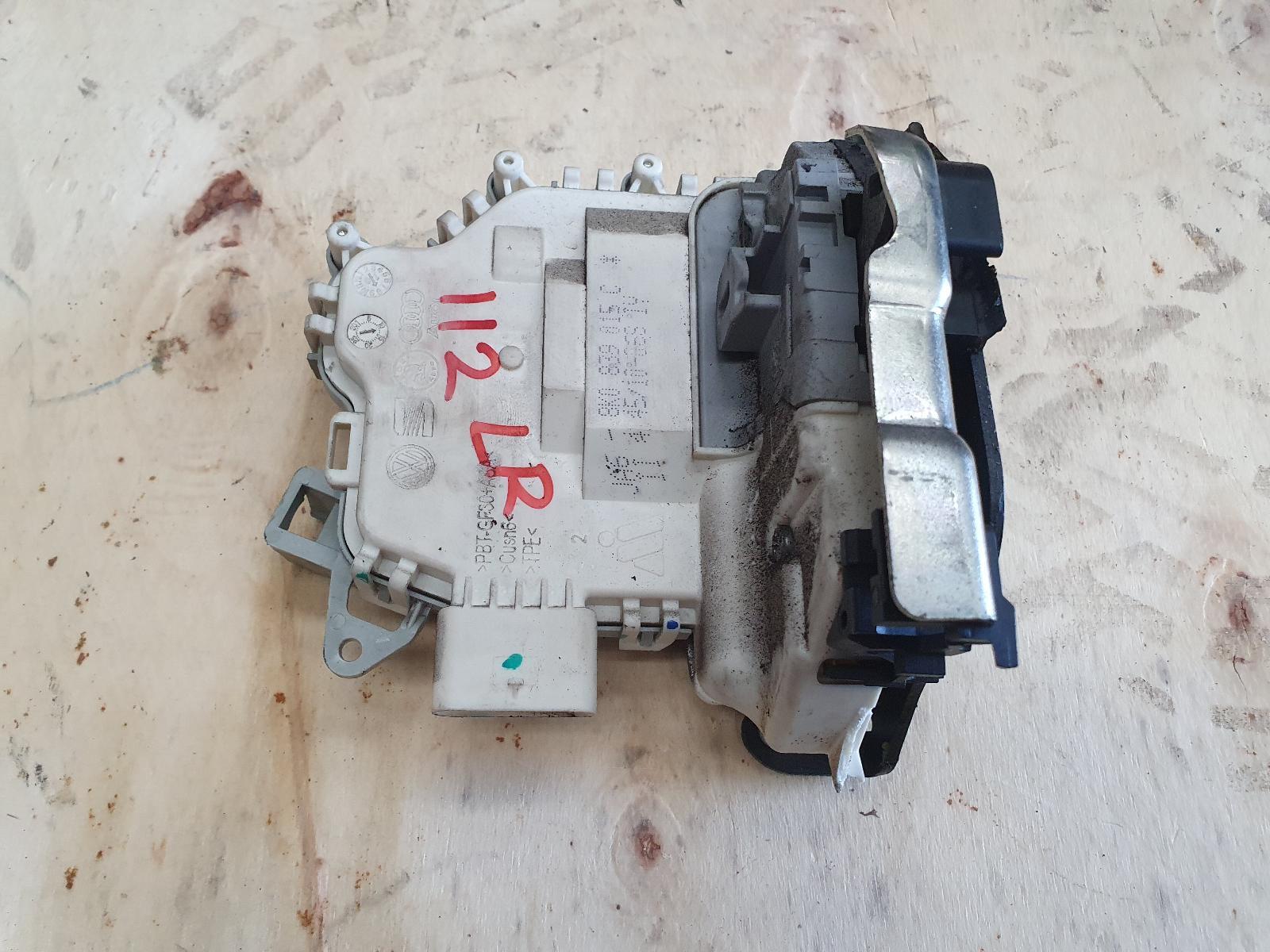 2011 Audi A5 LOCK MECHANISM LEFT REAR DOOR LOCK 8T SINGLE ROW (6 PIN) P/N 8K083901 image 2