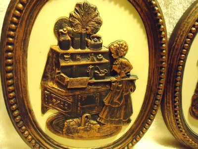 vintage coppercraft guild. wall hanging by dart. made in usa.