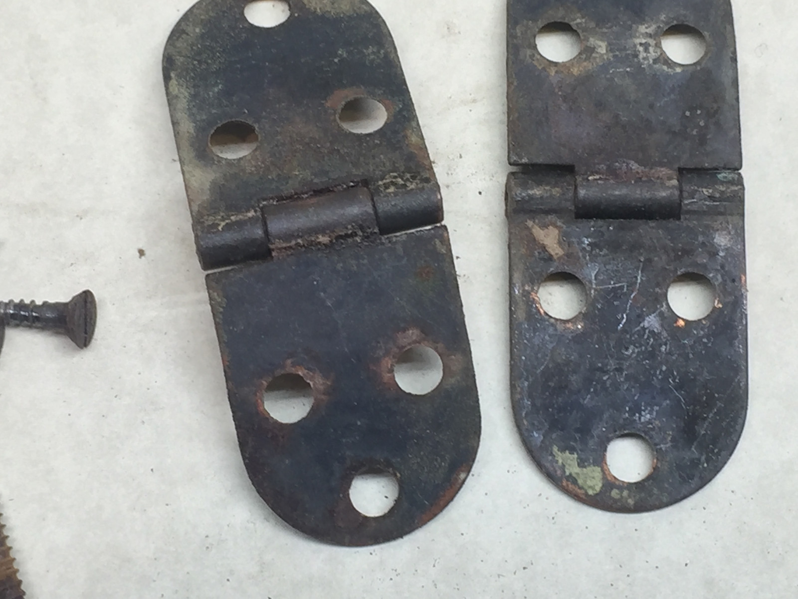 Vintage Singer Treadle Sewing Machine Cabinet Top Cover Hinges & head pin hinges