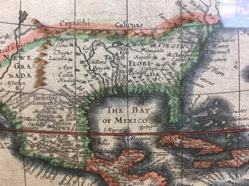 John Speed 1626 Map of the Americas, Fine Reproduction on Quality Paper, Framed