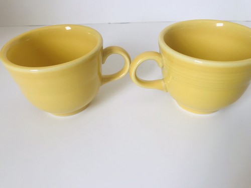 Lot Of 2 Fiestaware Round mugs Yellow