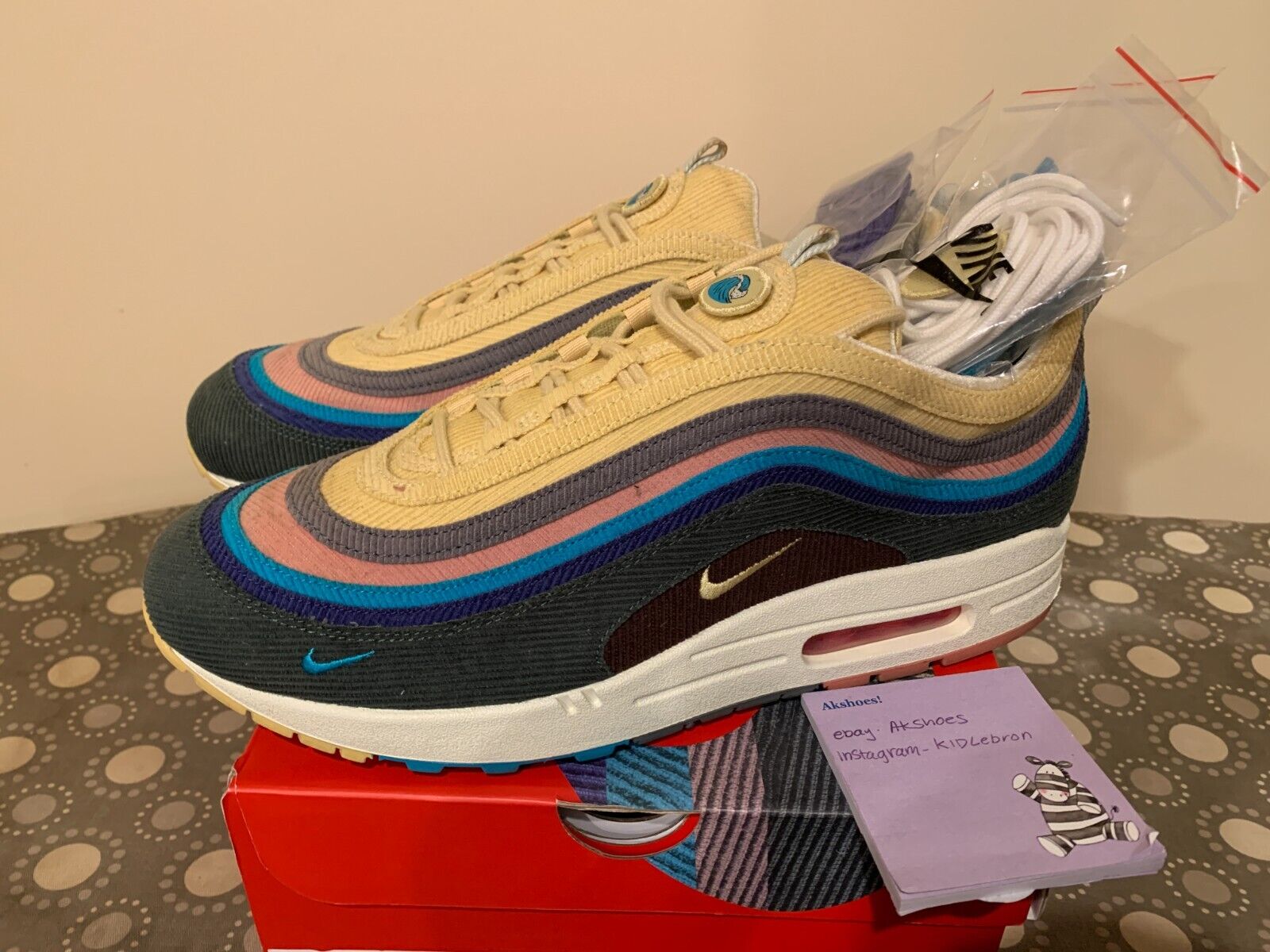 Worn ONCE 11.5 Nike Air Max 1/97 VF SW Day Sean Wotherspoon Worn ONCE 11.5 Nike Air Max 1/97 VF SW Day Sean Wotherspoon