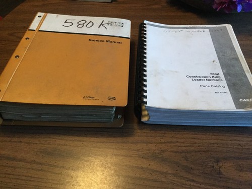 Case 580K Construction King Loader Backhoe Parts Catalog & Service Manual 8-3462