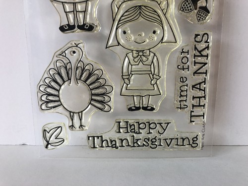 Hero Arts ” So Thankful - Happy Thanksgiving- Turkey Poly Clear Stamps CL466
